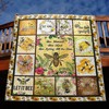 Bee Kind Quilt Blanket TM99 with Quotes, Bed Set Cute