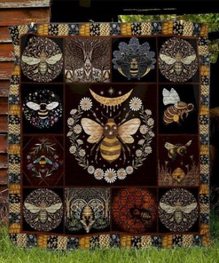 Bee Quilt Blanket TH2506 DUP with Full Size Quilt Bed Set