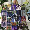 Beetlejuice Halloween Movie Quilt Blanket with Quotes, Cute Bed Set for Girls