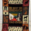 Best Bernese Mountain Dad Ever For Dad Father's Day Blanket Giving Dad Bernese Mountain for Dog Lovers and Fathers
