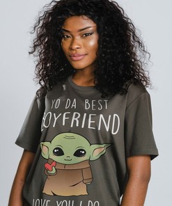 Best Boyfriend Tee | Animated Green Alien Lightsaber Fights Tee | Minimalist Movie Shirt | Movie Fans Gifts