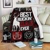 Best Buckin Dad Ever Cool Blanket for Dad's Birthday - Personalized Gift for Fathers