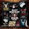 Best Buckin Dad Ever Deer Hunting Quilt Bedding Set P291 for Family Hunting Trip