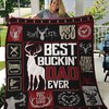 Best Buckin' Hunting Dad Quilt Bed Set