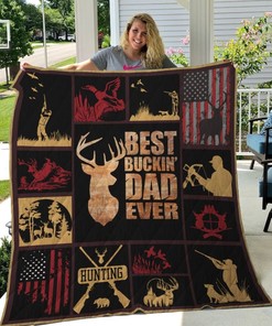 Best Buckin' Hunting Dad Quilt Bedding Set