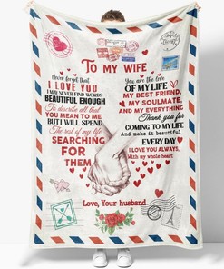 Best Friends To My Wife You're My Best Friend Heart Love Letter Quilt Bedding Set for Wife From Husband