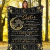 Best Gift for Sister: Personalized Quilt Bedding Set with Fleece Blanket
