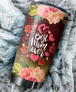 Best Mom Ever Cool Flower Can Enjoy Calgary Flames with This NHL Tumbler
