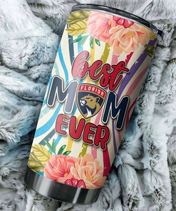 Best Mom Ever Flower Florida Panthers NHL Tumbler - Personalized Gift Idea