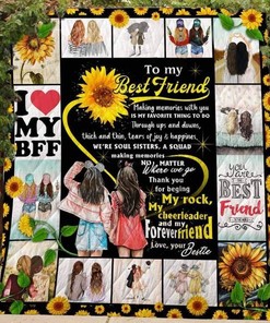 Bestie Squad Memories Personalized Quilt Bedding Set - Gift for Best Friend