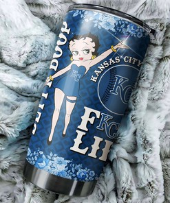 Betty Boop Kansas City Royals MLB Tumbler for a Fun Touch