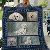 Bichon Frise Quilt Bedding Set - Perfect for Dog Lovers