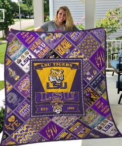 Big LSU Tigers Quilt Bedding Set for True Fans