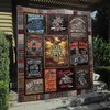 Biker's Adventure for Life No96 Quilt Blanket