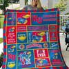 Bird Watching NCAA Kansas Jayhawks Collection Quilt Blanket