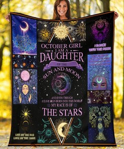 Birthdays Simplified By Premier Fleece Blanket Quilt For An October Daughter