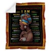 Black Girl I Am Natural Woman Fleece Blanket with Quilt Bedding Set for Girls