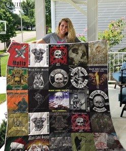 Black Label Society Ver 25 Albums Quilt Blanket - Ideal for Fans of Hard Rock Music
