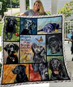 Black Labrador Dog Lovers Quilt Bedding Set