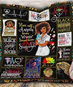 Black Nurse Quilt PN641 DUP3 with Cute Bed Set for Girls