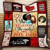 Black Nurse Quilt THH974 with Quotes, Bed Set Queen