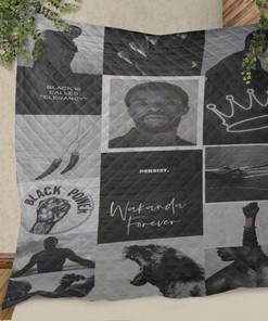 Black Panther Gift, Black Panther Black Power Wakanda Forever Quilt Blanket for Fans of Black Panther