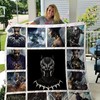 Black Panther Quilt Blanket for Superhero Fans