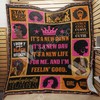 Black Women It's a New Dawn It's a New Day Quilt Blanket with Heartwarming Quote and Comfortable Material