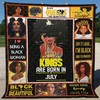 Black Women Personalized Quilt Blanket - July I Love Being A Black Woman