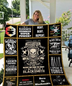 Blacksmith Design Quilt Bedding Set for Classic Bedrooms