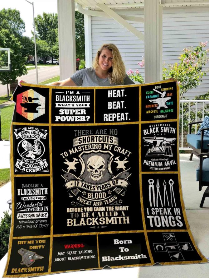 Blacksmith Design Quilt Bedding Set for Classic Bedrooms