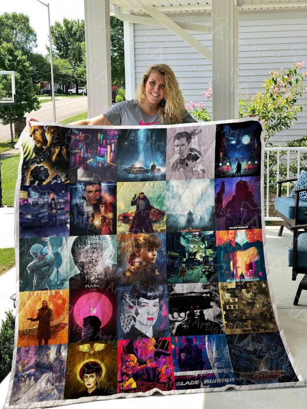 Blade Runner 0464 Quilt Blanket with Full Size Quilt Bed Set