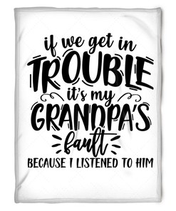 Blame it on Grandpa Quilt Bedding Set for Grandparents - A Cozy Gift for Your Loved Ones