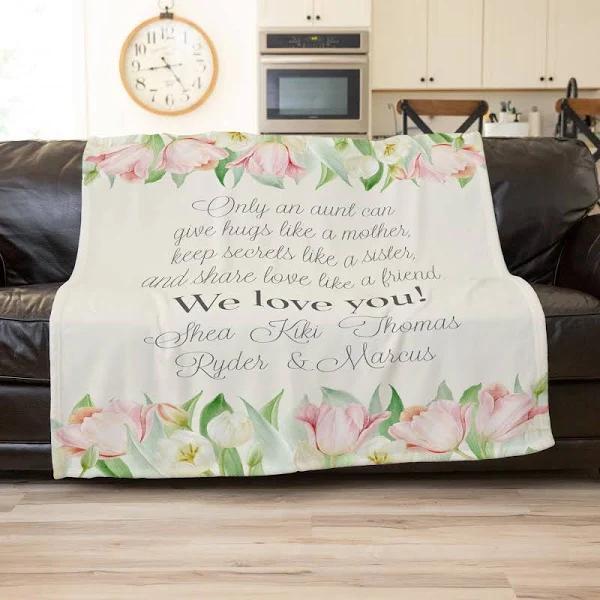 Blanket For Aunt Aunt S From Nephew Happy Birthday Aunt Aunt Uncle Mothers Day Aunt for Aunts
