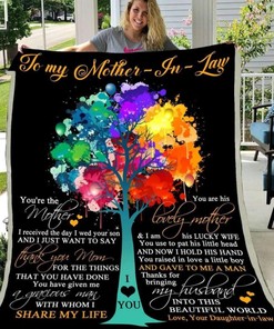 Blanket Mother In Law Thank You Mom DUP - Heartfelt Gift for Dear Mothers