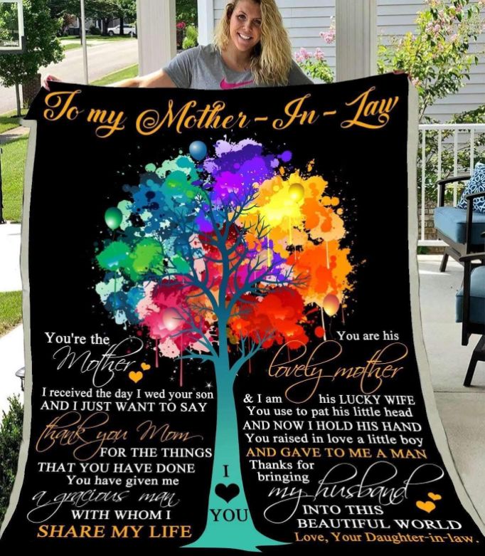Blanket Mother In Law Thank You Mom DUP - Heartfelt Gift for Dear Mothers