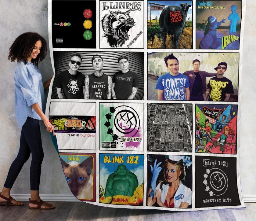 Blink-182 Best Album Quilt Bedding Set for Music Fans