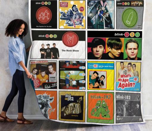Blink-182 Throws Album Quilt Blanket - Perfect Gifts for Music Fans