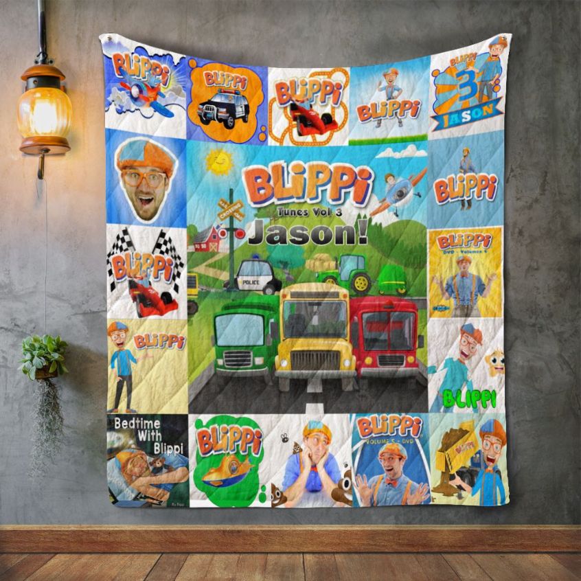 Blippi Jason Tunes Vol 3 Quilt Bedding Set for Kids/Teens