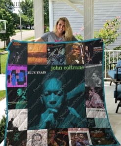 Blue Train John Coltrane Fans Quilt Bedding Set