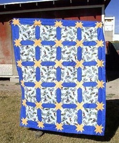 Bmx Pattern Quilt Blanket - Ride with Style for Extreme Sports Fans