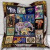 Bohemian Elephant Quilt Bedding Set - Ideal for Boho Chic Decor Lovers