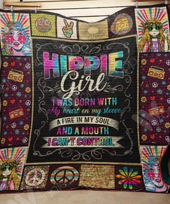 Boho Chic Fire In My Soul Quilt Blanket