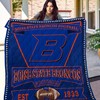Boise State Broncos Quilt Blanket Bed Set Cute for Kids