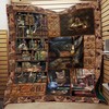 Books And Cats Hobby Quilt Bedding Set - A Beautiful Quilt Bedding Set for Book-Loving Cat Fans