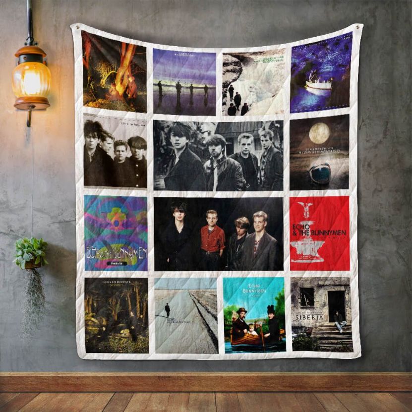 Bootleg Echo & The Bunnymen Album Quilt Blanket Bed Set Cute for Kids