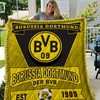 Borussia Dortmund Quilt Bedding Set with Quilt Blanket, Perfect Gifts for Soccer Fans
