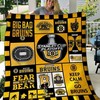 Boston Bruins Keep Calm Quilt Bedding Set for Boys with Quilt Blanket
