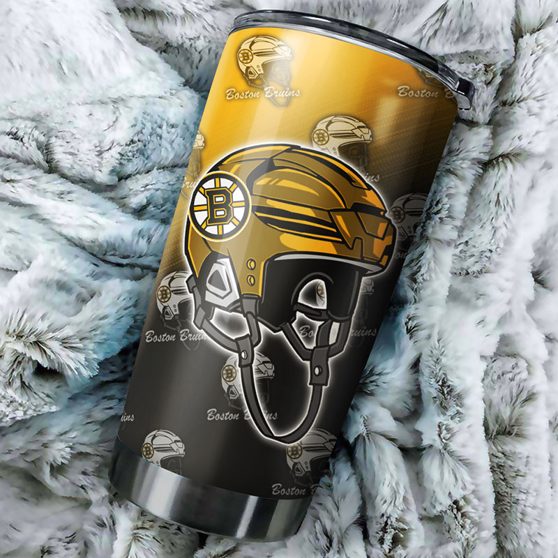 Boston Bruins NHL Tumbler featuring Funny Dog Design - Custom Drinkware for Fans - Image 2