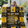 Boston Bruins Quilt Blanket, Perfect Gift for Hockey Fans